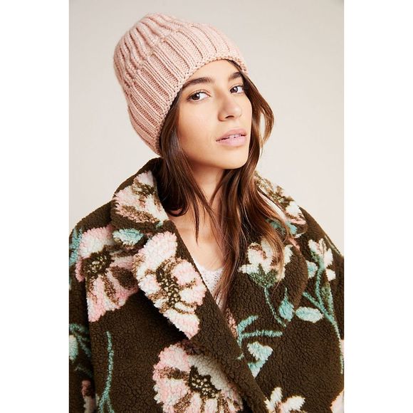 New Anthropologie Olivia Floral Teddy Sherpa Coat - Picture 2 of 5